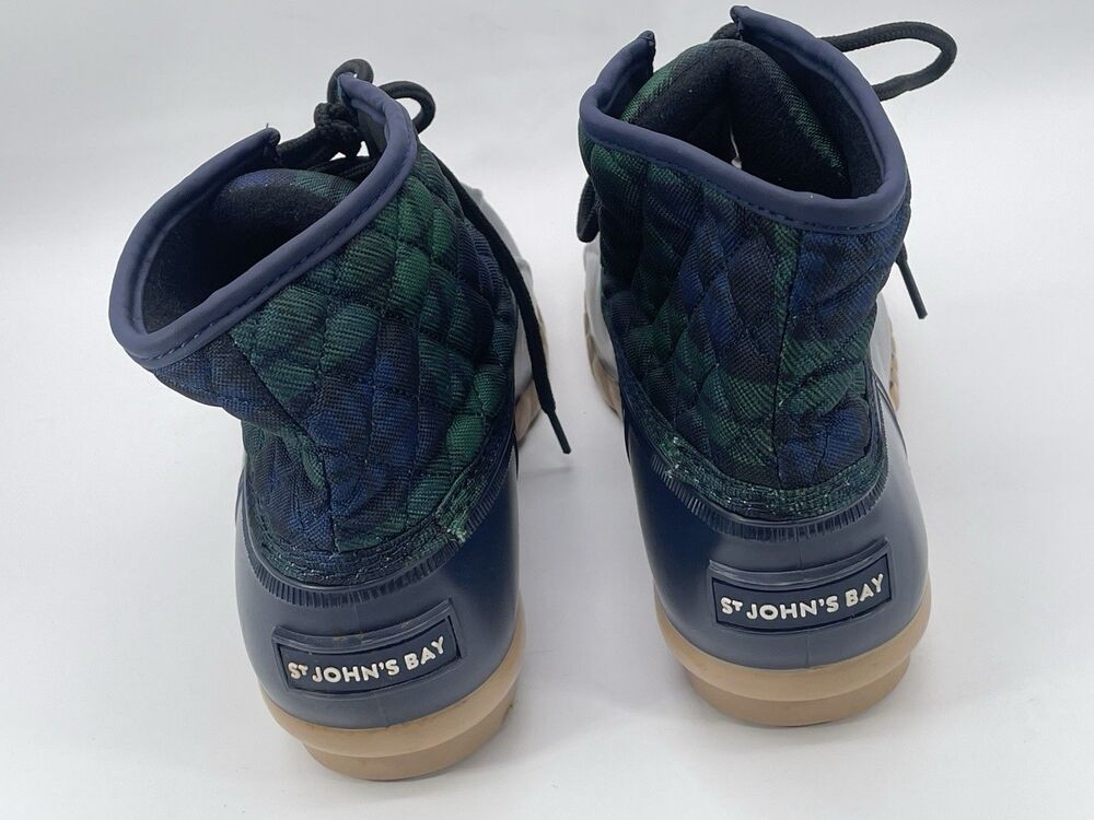 St. John’s Bay Denton Duck Boots Men’s Size 10M Plaid Waterproof - Picture 4 of 6